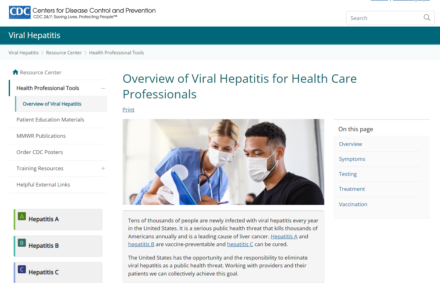 Factsheet: The ABCs Of Viral Hepatitis For Health Professionals ...